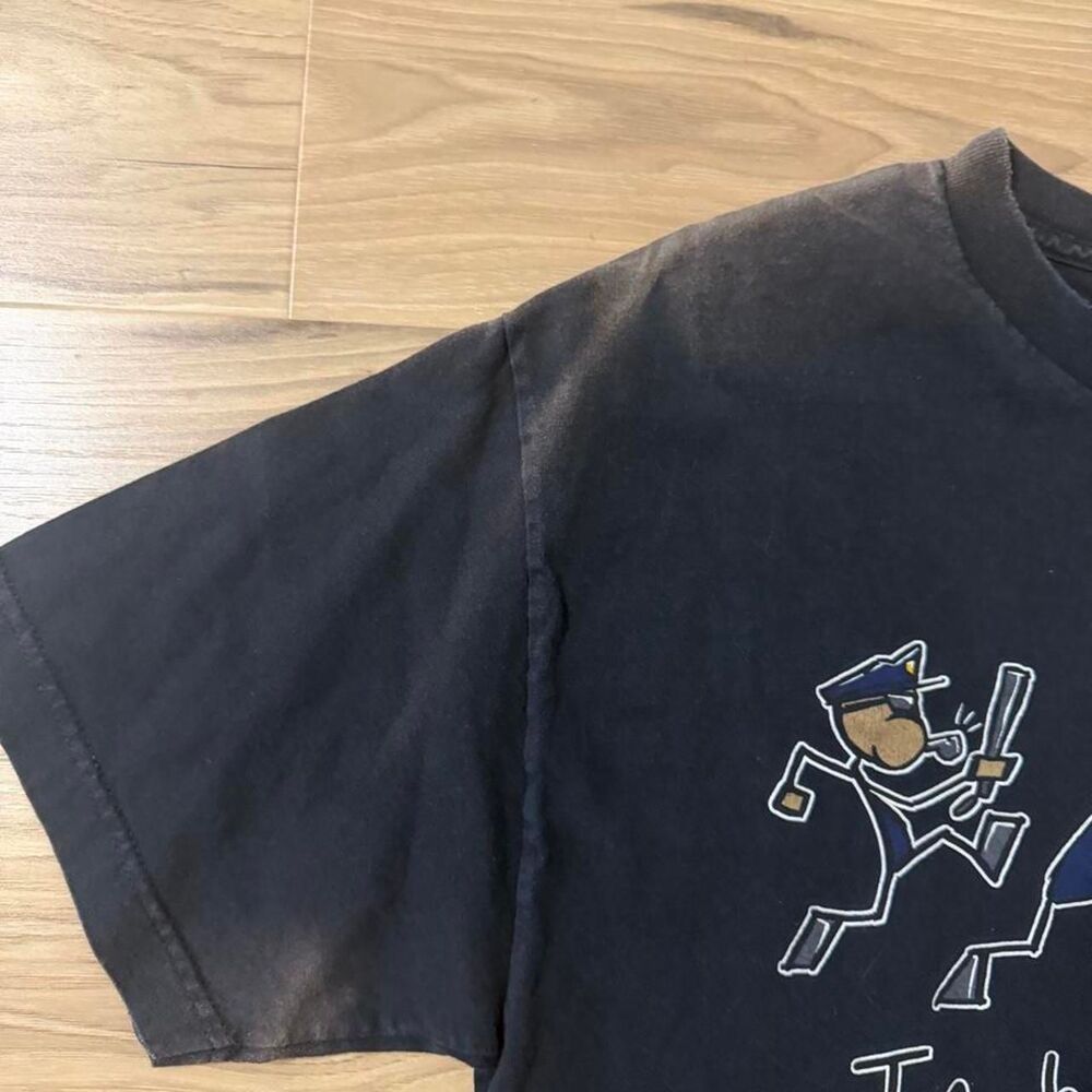 Vintage 90s  "In hot pursuit"  humor police donut graphic tee size large - Picture 5 of 7